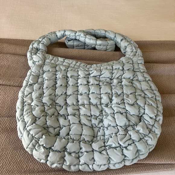 Forever 21 Handbags - Forever 21 bubble plush purse color baby blue